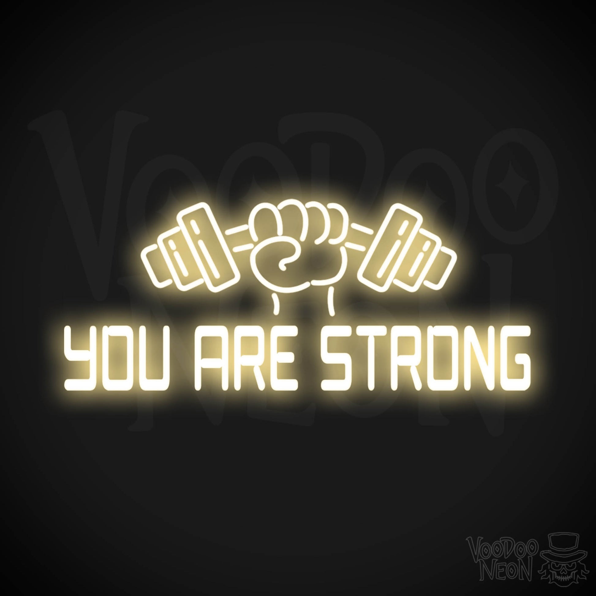 You Are Strong Neon Sign - Neon You Are Strong Sign - Color Warm White