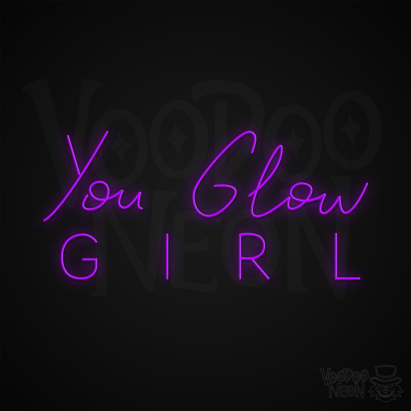 You Glow Girl Neon Sign - Purple