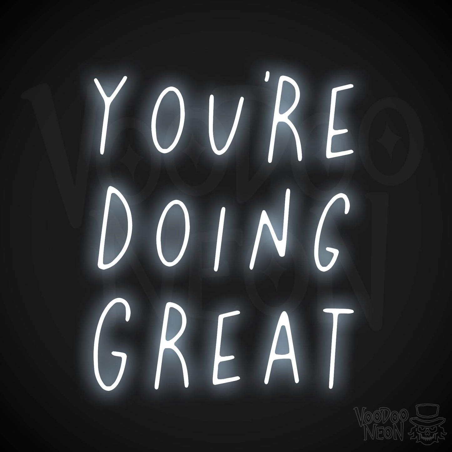 You're Doing Great LED Neon - Cool White