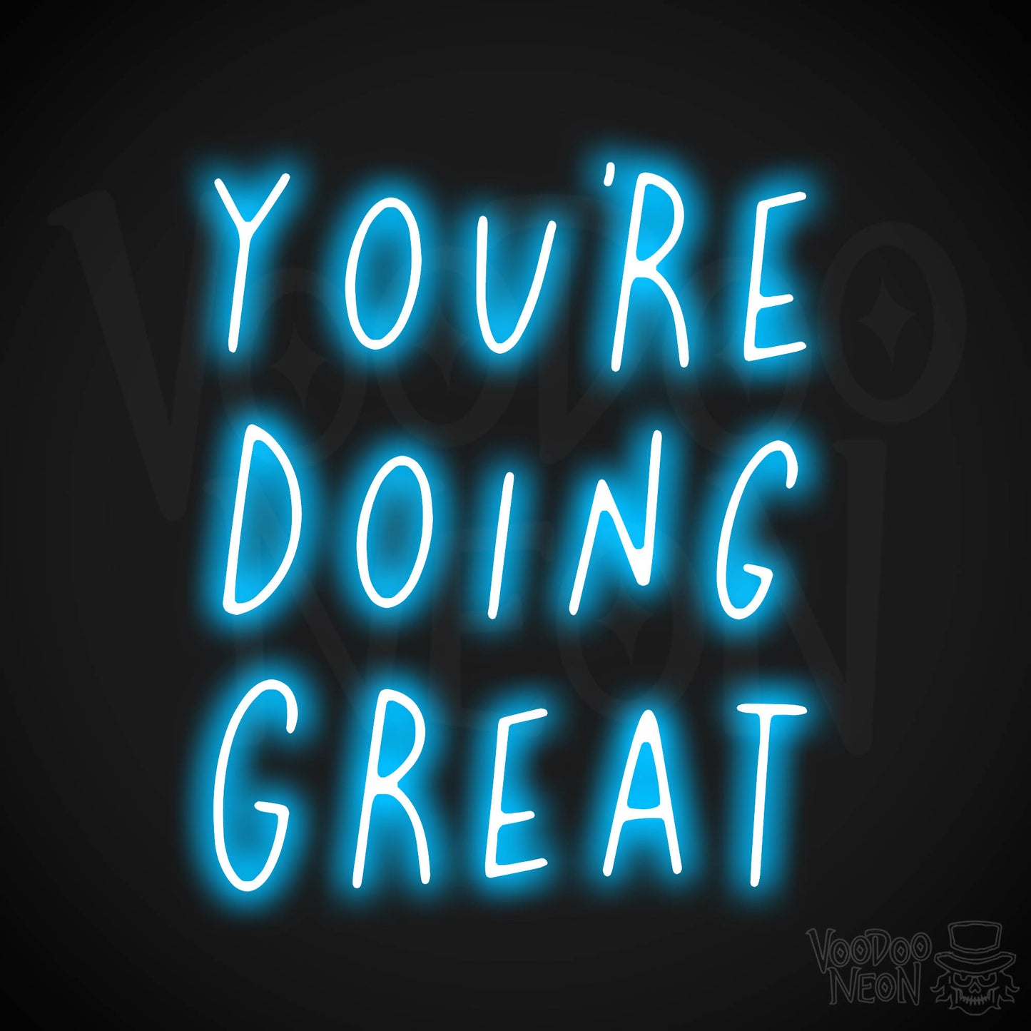 You're Doing Great LED Neon - Dark Blue