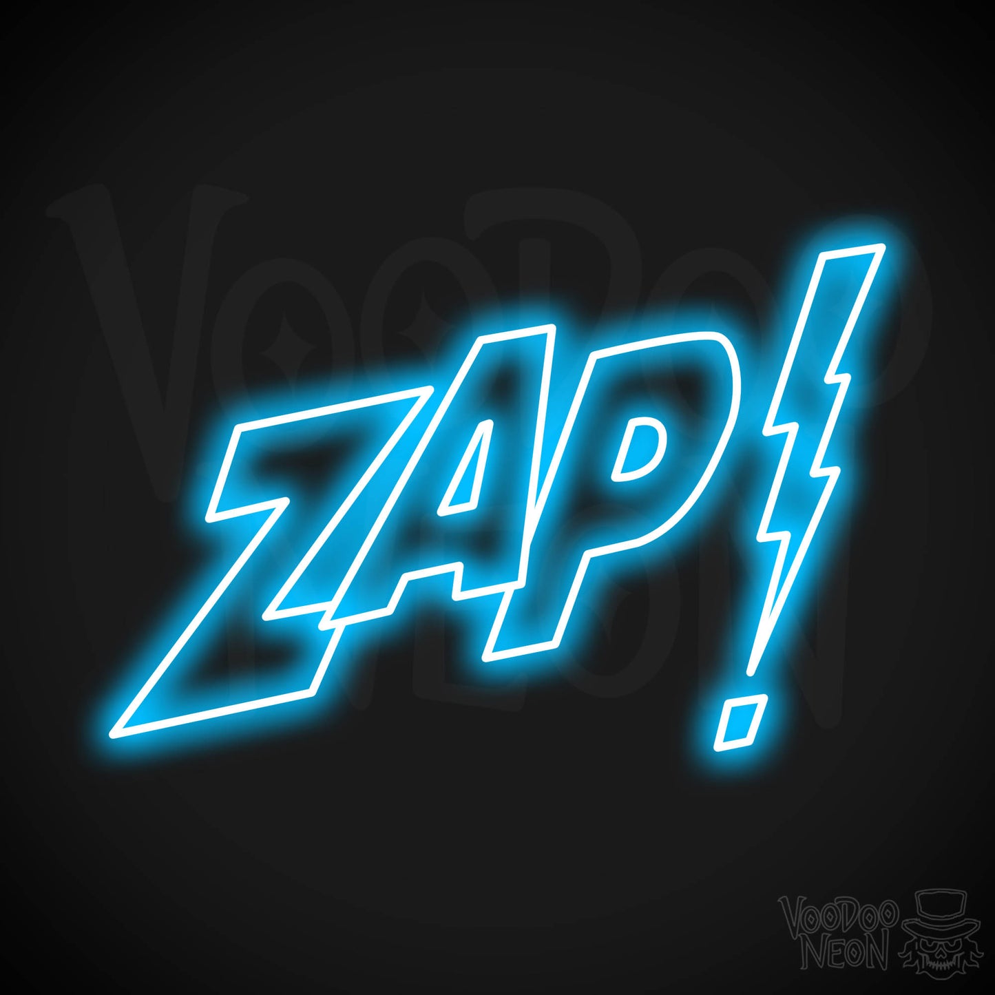 Zap Neon Sign - Dark Blue