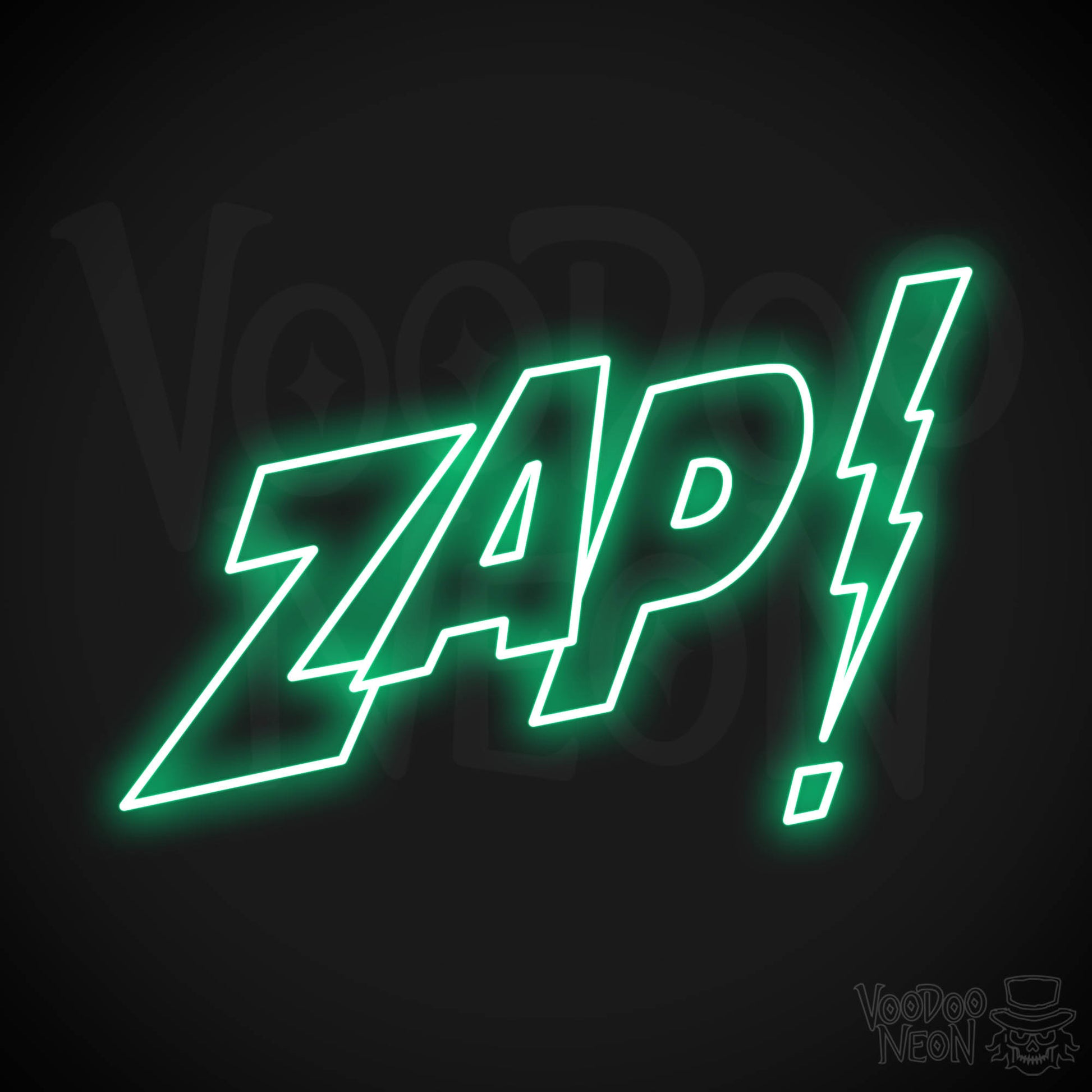 Zap Neon Sign - Green