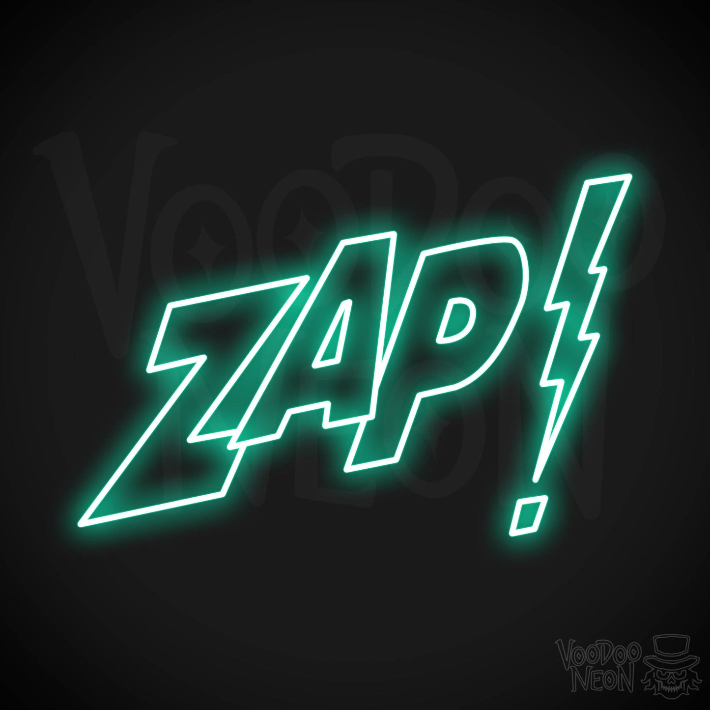 Zap Neon Sign - Light Green