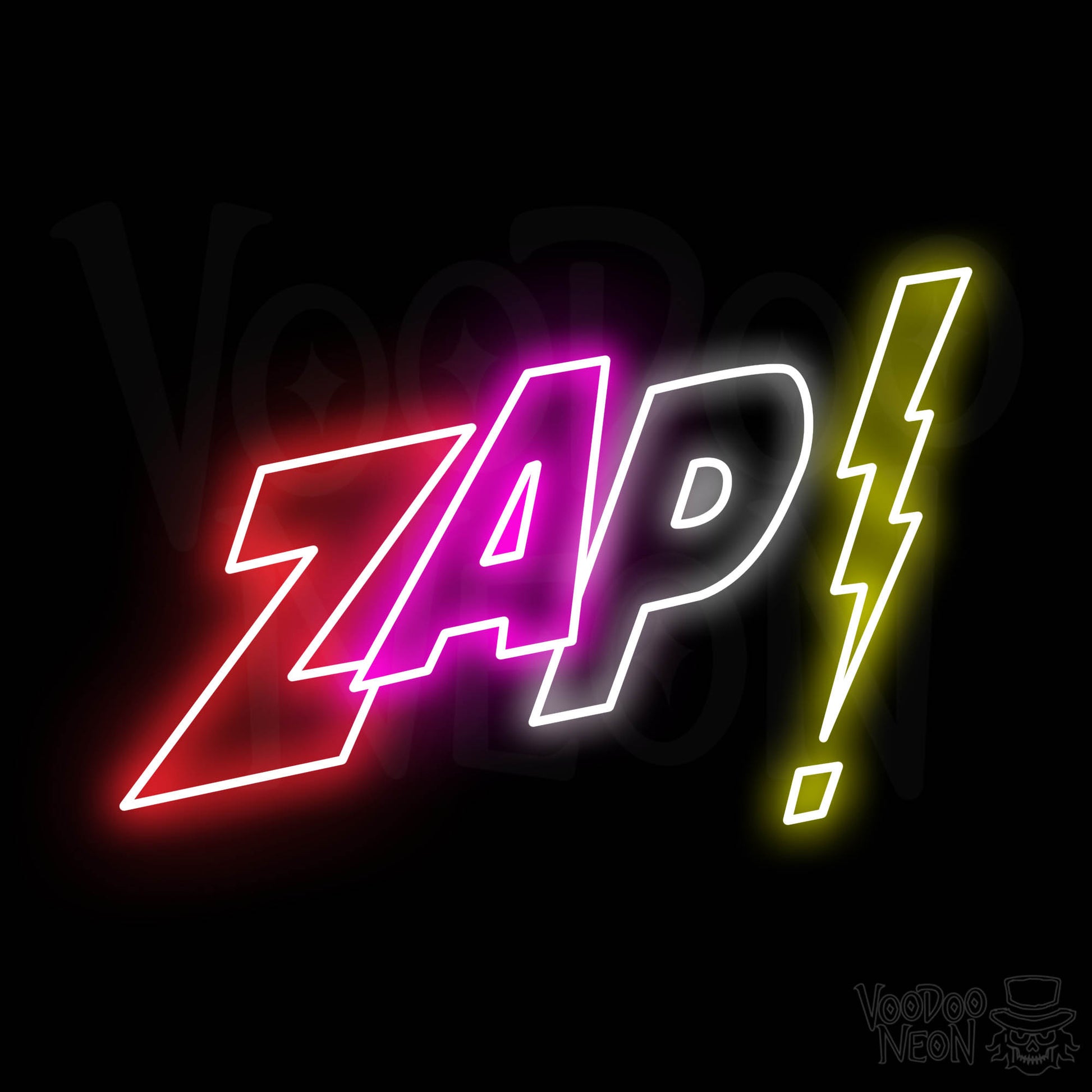 Zap Neon Sign - Multi-Color