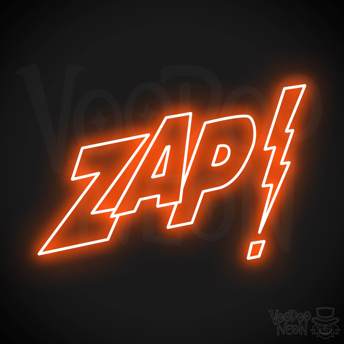 Zap Neon Sign - Orange