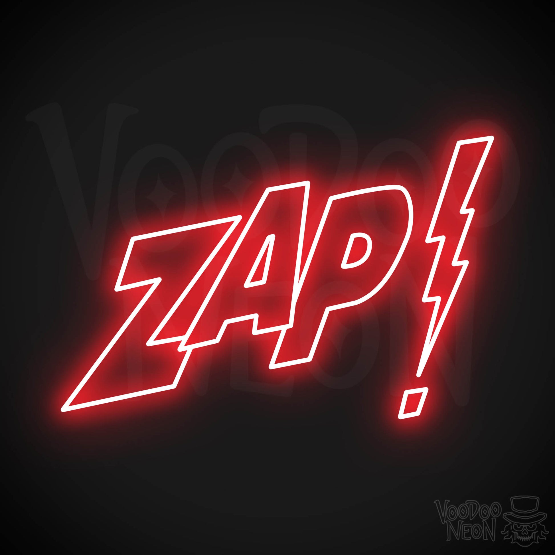 Zap Neon Sign - Red