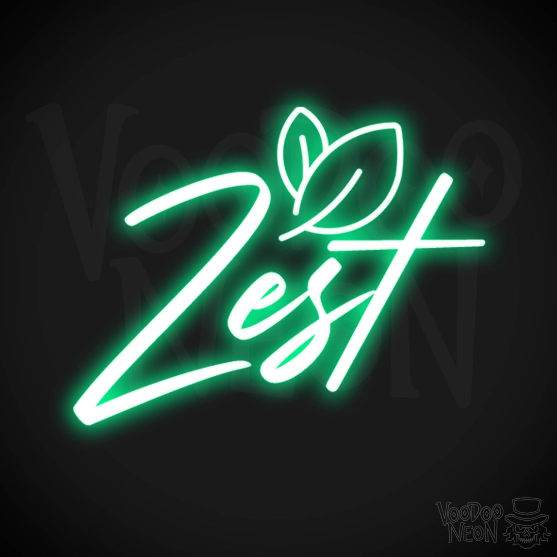 Zest Neon Sign - Neon Zest Sign - Color Green