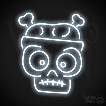 Zombie Neon Sign - Neon Zombie Sign - LED Wall Art - Color Cool White